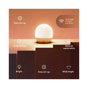 LIFX White 8.5W A60 B22 800lm Smart Bulb - 2 Pack